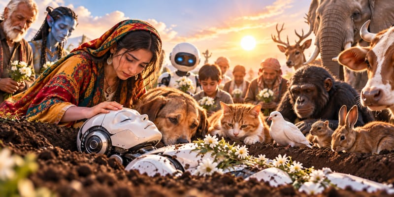 The New Children of the Planet: The Right to Die and Be Buried for Synthetic Beings